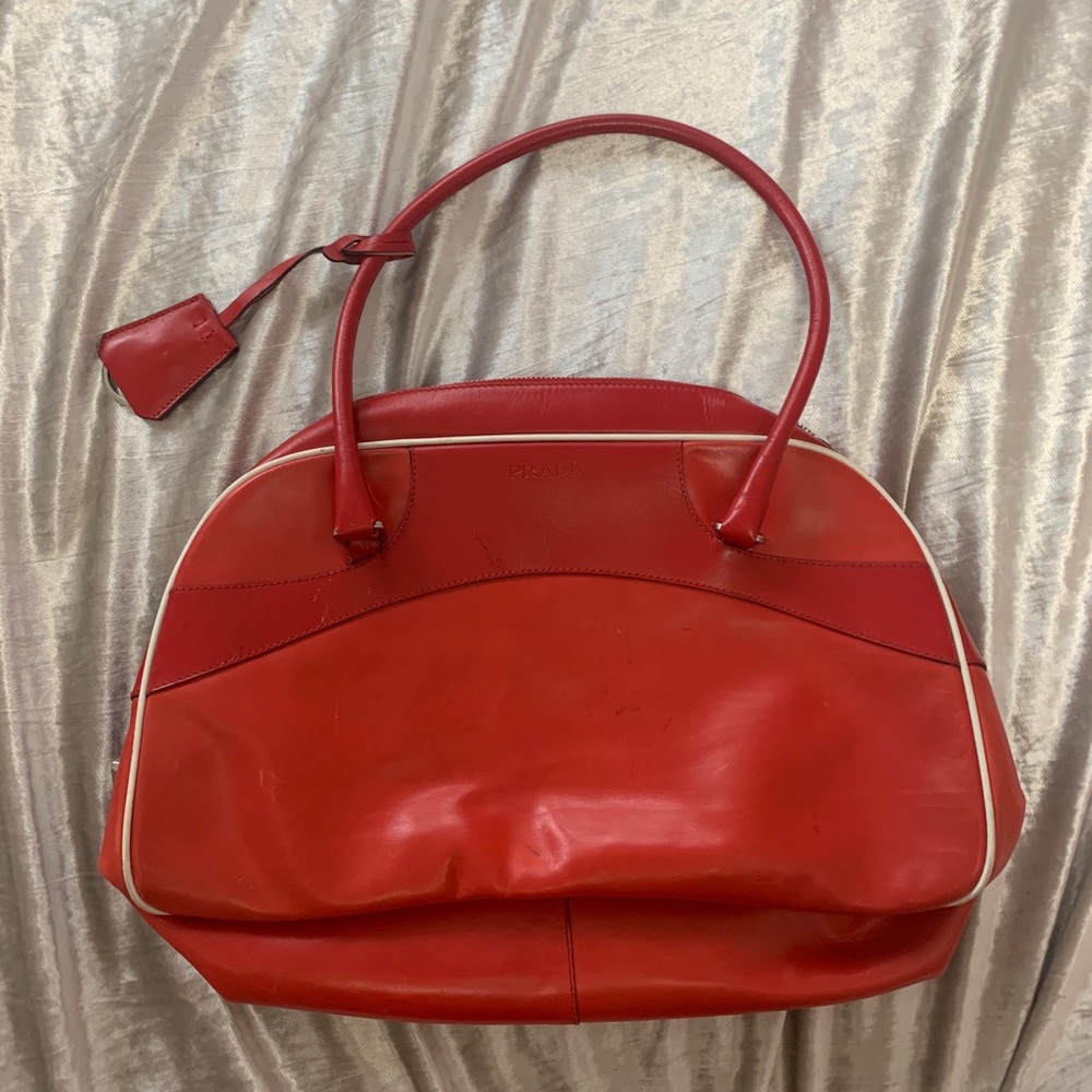 Vintage Prada bowler-style handbag